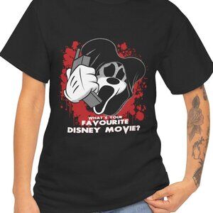 Unisex Mickey Ghostface Goth Horror Disney 
Halloween T-Shirt Scream Movie